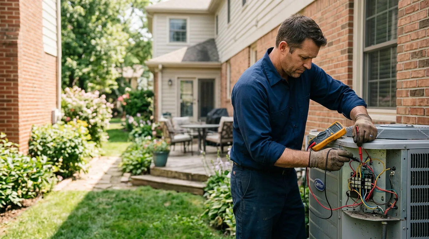 HVAC technician working near Chehalis, WA
